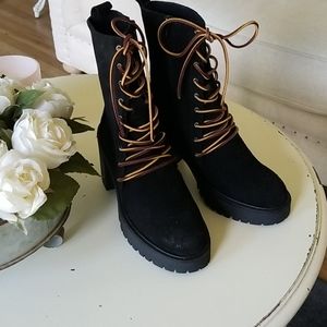 Free People Dylan Lace Up Booties